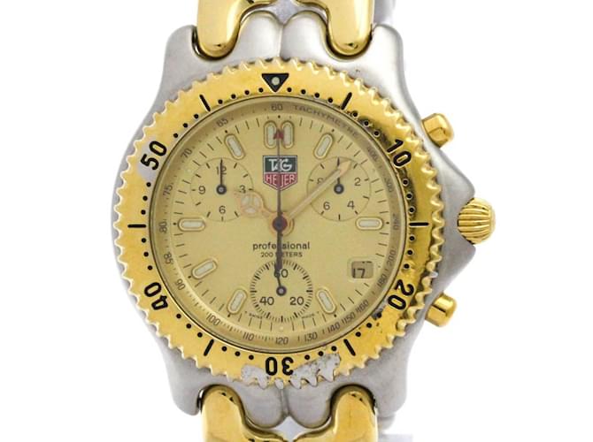 TAG HEUER Orologio Cronografo in Acciaio Placcato Oro CG1121