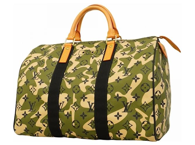 Borsa a mano Speedy 35 Monogram di Louis Vuitton Cachi