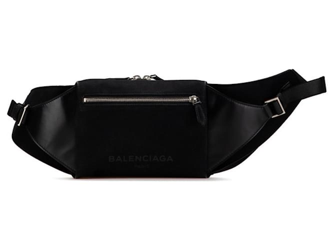 Everyday Marsupio in tela e pelle nera Balenciaga Nero
