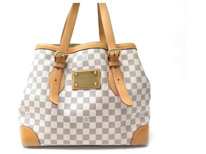 BORSA A MANO LOUIS VUITTON HAMPSTEAD GM IN TELA DAMIER AZZURRO BORSA A MANO Beige