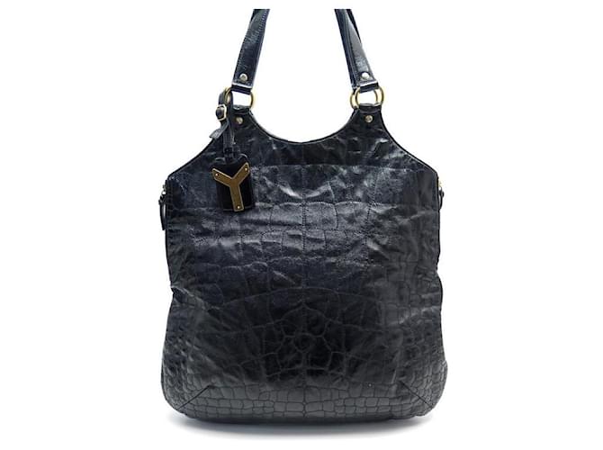 BORSA A MANO YVES SAINT LAURENT METROPOLIS 181234 BORSA A MANO IN VERNICE NERA Nero