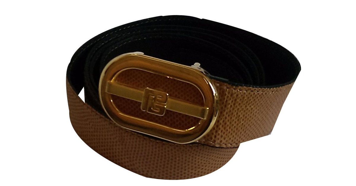 Pierre Balmain Cinture da uomo Senape