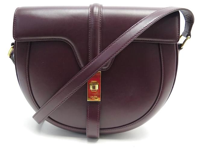 Céline BORSA A MANO CELINE BESACE 16 189193 BORSA A MANO MM BANDOULIERE IN PELLE BORDEAUX Bordò