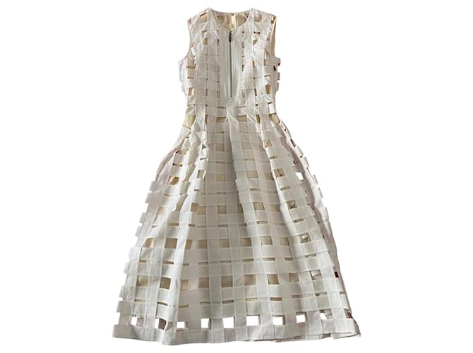 Céline Abito traforato Celine Bianco Bianco sporco