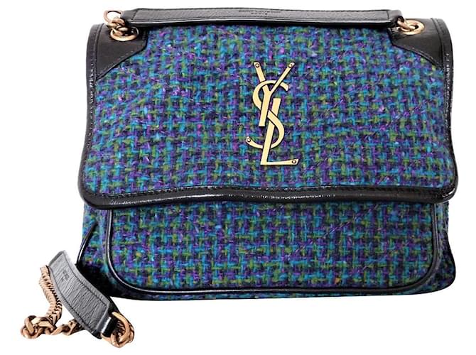 SAINT LAURENT YSL Borsa Niki Baby Tweed Multicolore