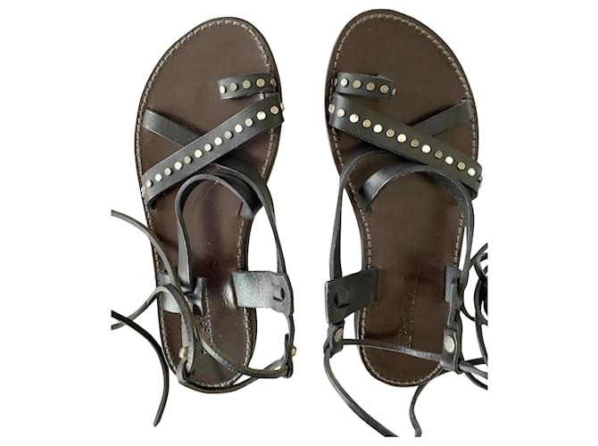 Zadig & Voltaire sandali allacciati zadig e voltaire Nero