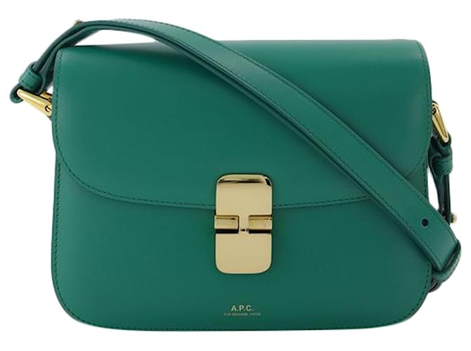 Apc Borsa Grace Piccola in Pelle Verde