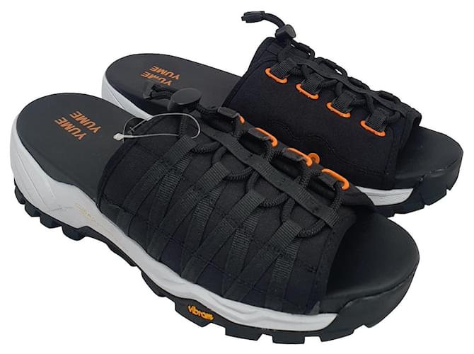 Autre Marque Sandali da uomo Nero Bianco