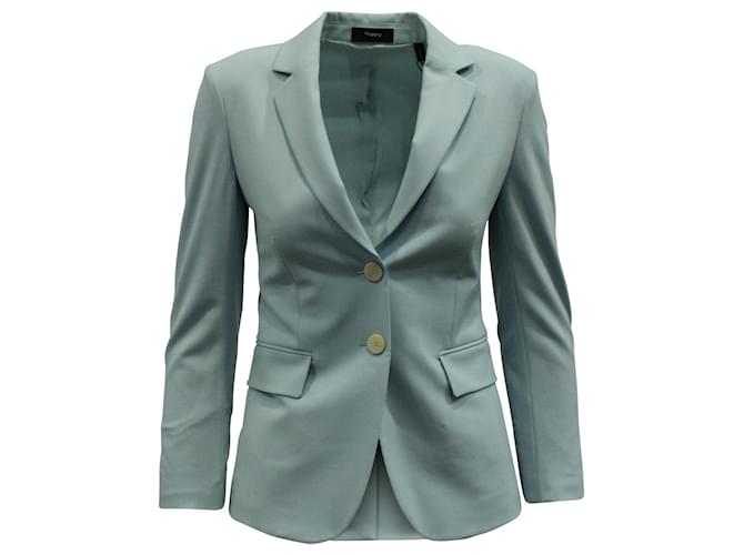 Blazer Theory Carissa Classic in Lana Celeste Blu Blu chiaro