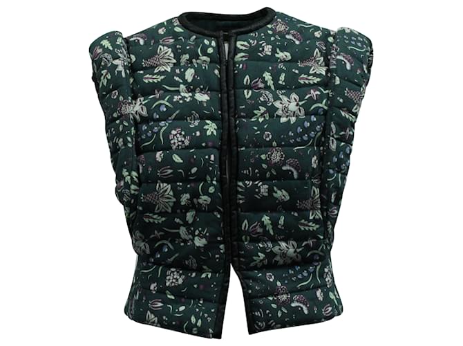 Gilet Imbottito Isabel Marant Adiena in Cotone Stampa Floreale