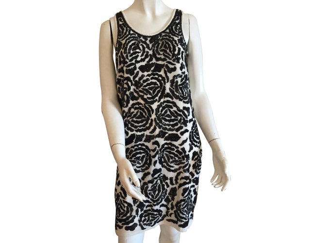 Twin Set Abiti Nero Beige