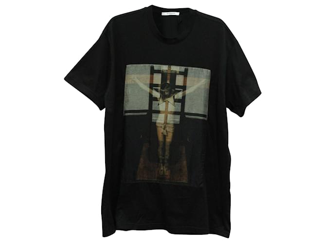 T-shirt Givenchy Christ Cruz in nero