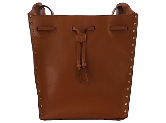 Isabel Marant Borsa Buky in Pelle Bordeaux Rosso Bordò