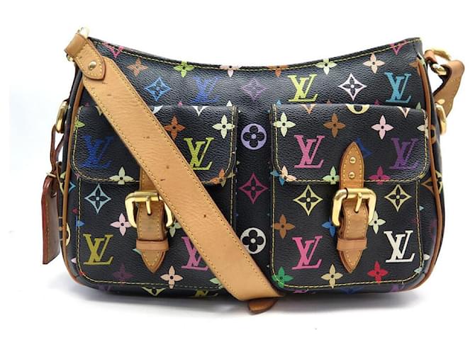 BORSA A MANO LOUIS VUITTON LODGE M40052 TRACOLLA IN TELA MURAKAMI MONOGRAM Nero