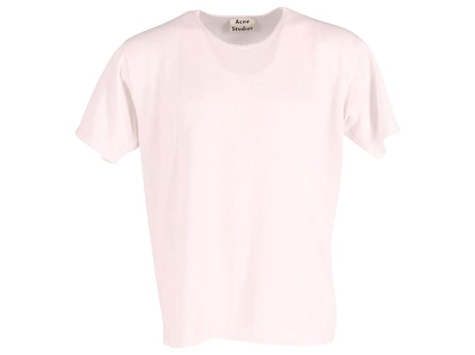 T-shirt Acne Studios Niagara Pique in cotone bianco