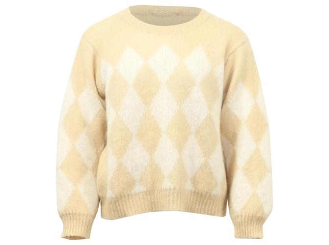 Maglia Sandro Stampata in Acrilico Beige Carne