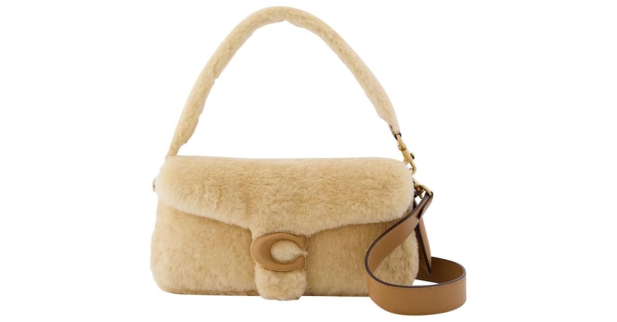 Coach Cuscino in shearling soriano 26 in beige