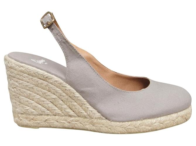 Espadrillas con zeppa Castaner p 38 Grigio
