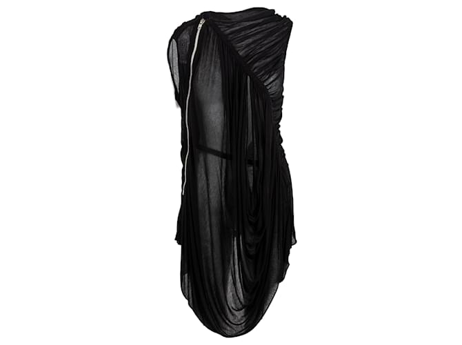 Rick Owens Maglietta drappeggiata Nero
