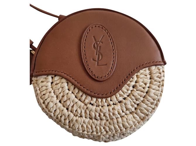 Yves Saint Laurent Borsa a tracolla YSL Beige