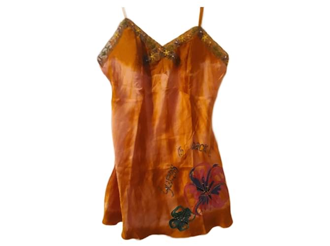 Guess tunica in seta Arancione