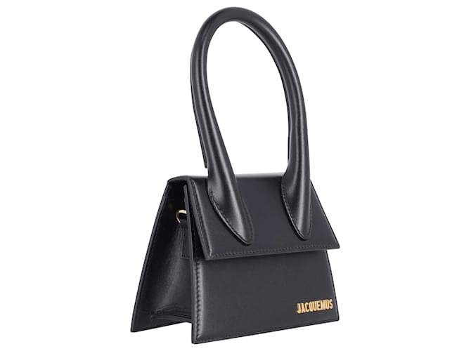 Borsa Jacquemus Le Chiquito Moyen in pelle nera Nero