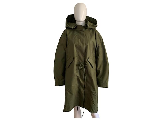 Tory Burch Parka verde oversize Cachi