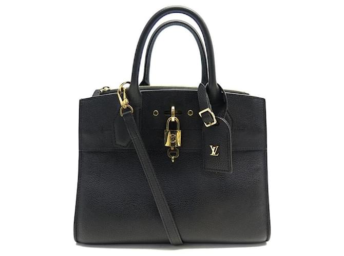 BORSA A MANO LOUIS VUITTON CITY STEAMER PM M53028 BORSA A SPALLA IN PELLE NERA Nero