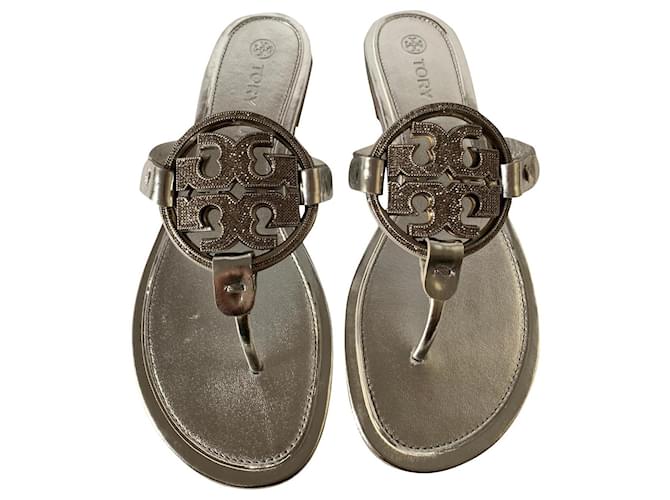 Tory Burch Ballerine Miller Pavé Argento