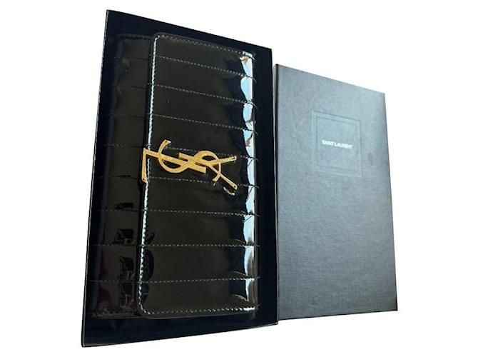 Yves Saint Laurent Portafoglio / pochette Vicky Nero