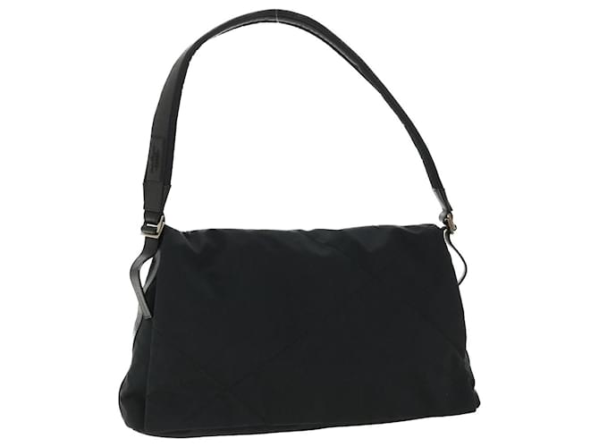 Salvatore Ferragamo Borsa a Spalla Nylon Nero Auth 36711