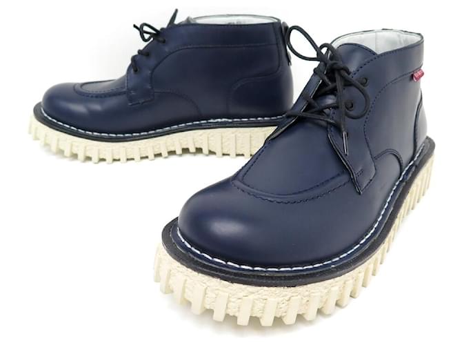 Autre Marque NUOVE SCARPE AKTYON KICKERS X ADIEU PARIS 9 43 Stivali in pelle blu navy