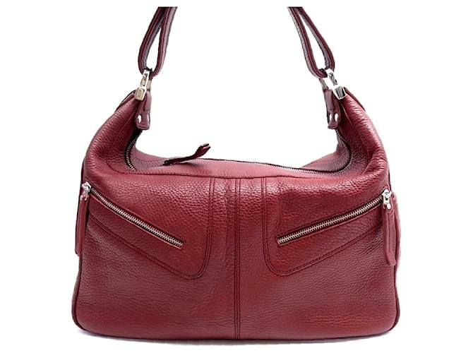 BORSA A MANO TOD'S IN PELLE GRANATA BORDEAUX BORSA A MANO TOD'S IN PELLE BORDEAUX Bordò