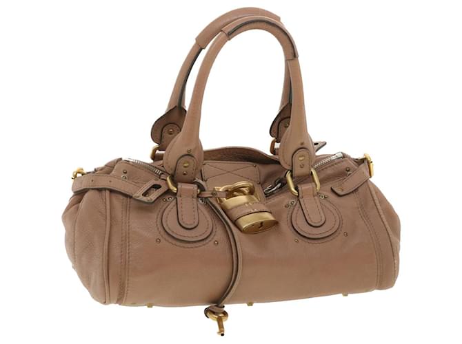 Chloé Borsa a mano Chloe Paddington in pelle marrone 01-10-51-5276 auth 37311