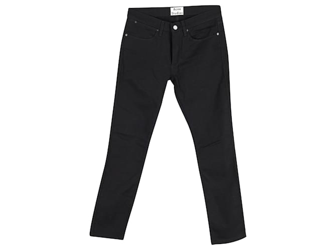 Jeans Max Slim Fit di Acne Studios in cotone nero