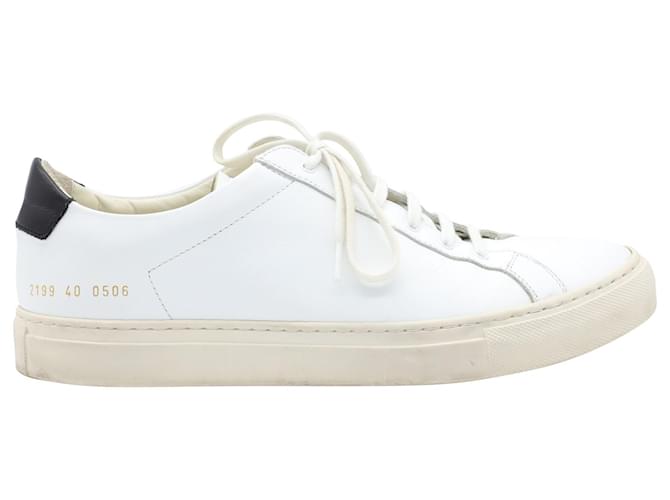 Autre Marque Common Projects Sneaker bassa retrò in pelle bianca Bianco