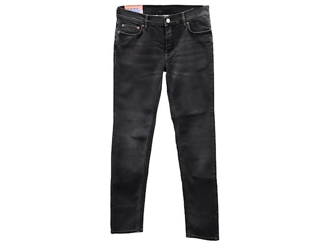 Jeans North Slim Fit di Acne Studios in cotone nero