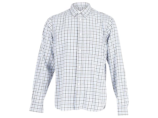 Camicia a quadri Acne Studios in cotone bianco