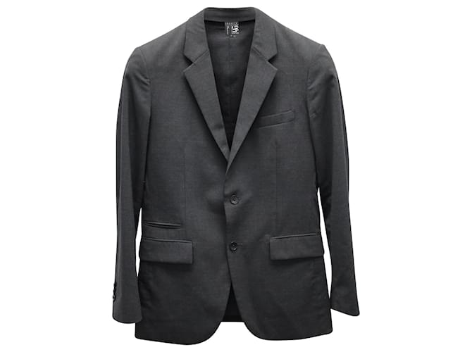 Giacca sartoriale monopetto Theory in lana grigia Marrone