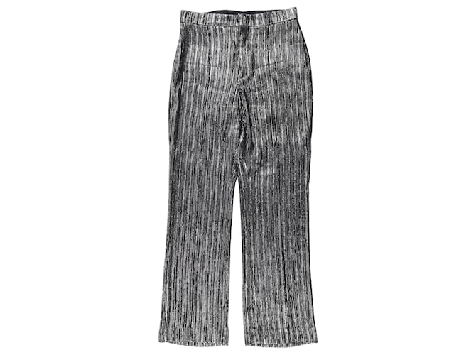 ISABEL MARANT Pantaloni FR 34 Seta Argento