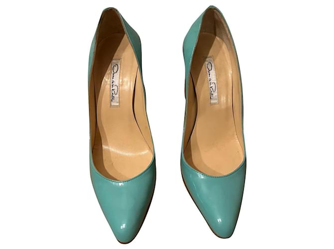 Oscar de la Renta Tacchi Turchese