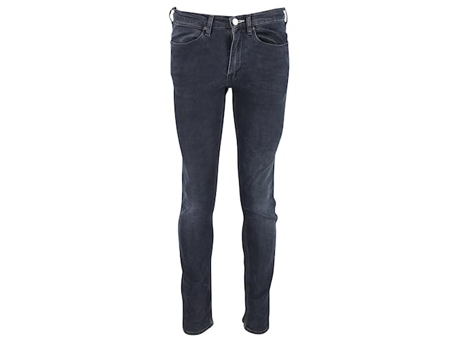 Jeans skinny fit Acne Studios in denim di cotone blu scuro Blu navy