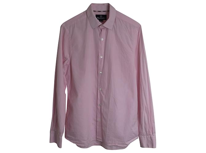 Camicia Classica Aquascutum in Cotone Rosa
