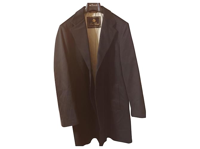Cappotto in cashmere nero Storm System Loro Piana