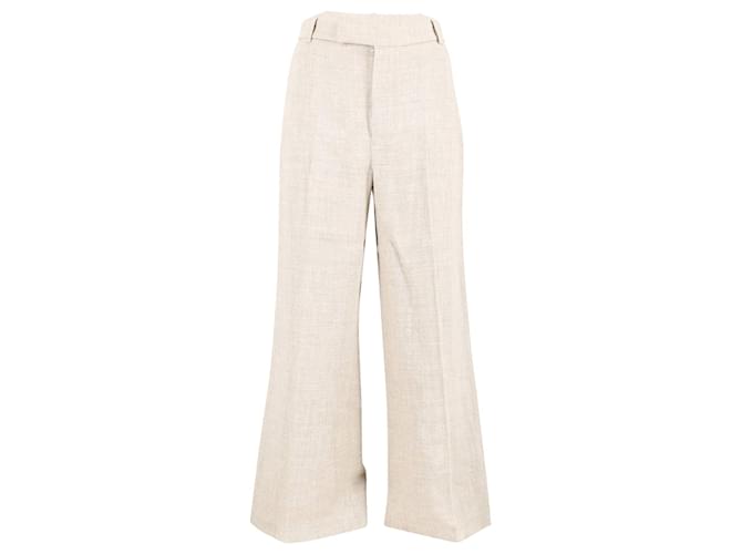 Pantaloni Polo Ralph Lauren a gamba dritta in lana beige