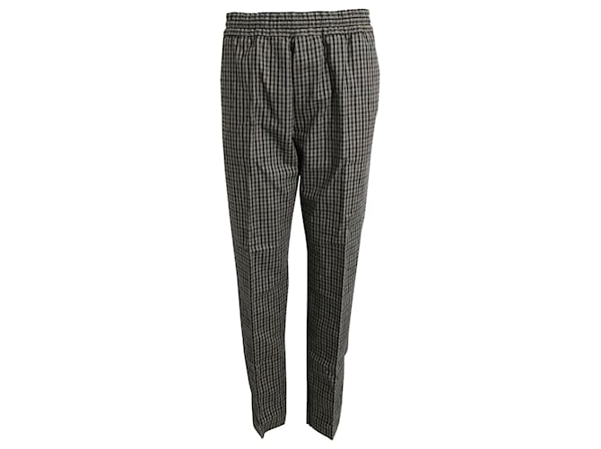 Pantaloni Boston Check di Acne Studios in lana multicolore Stampa python