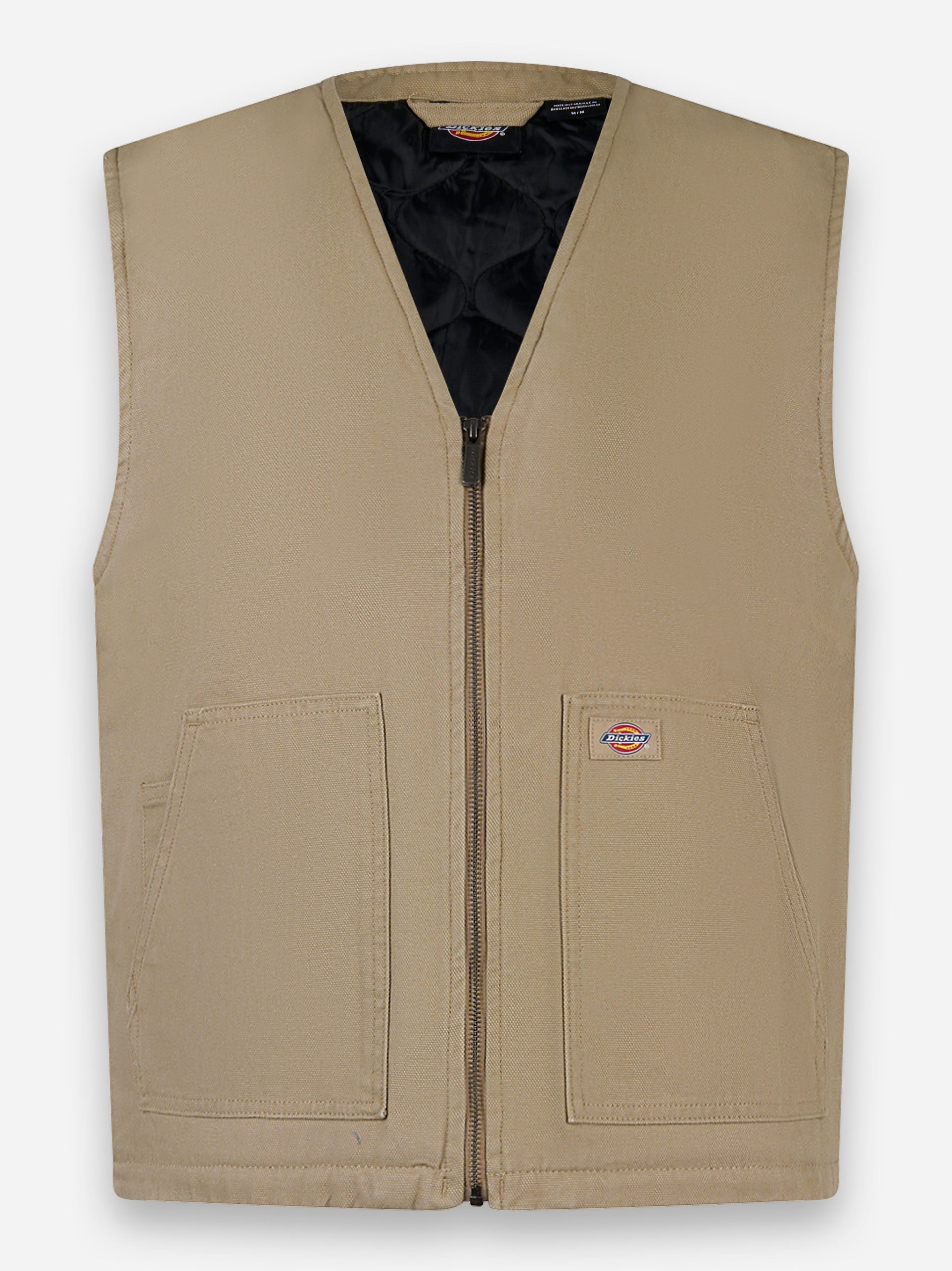 Gilet in canvas Duck Beige
