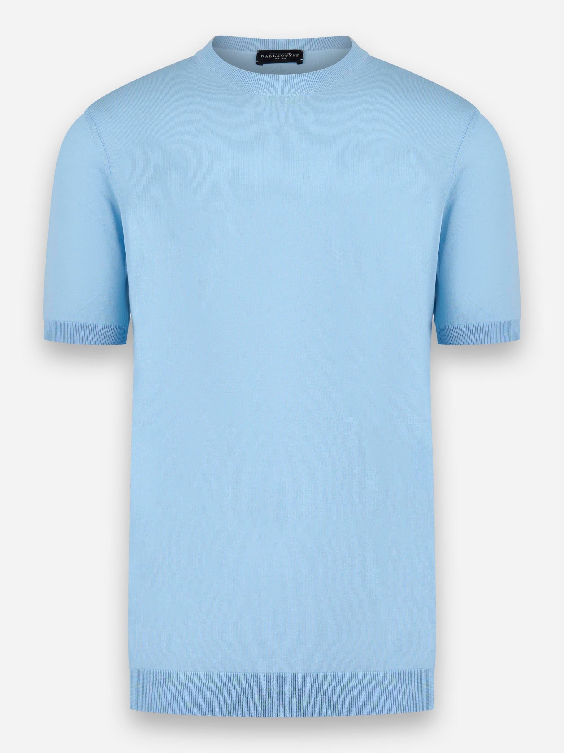 T-shirt manica corta in cotone Azzurro