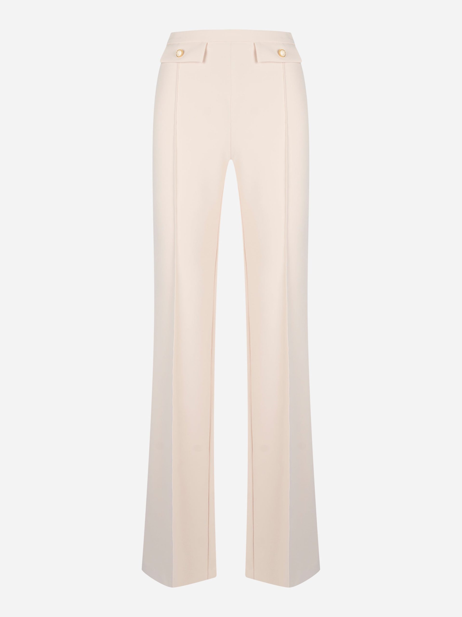 Pantaloni in doppio crepe Bianco