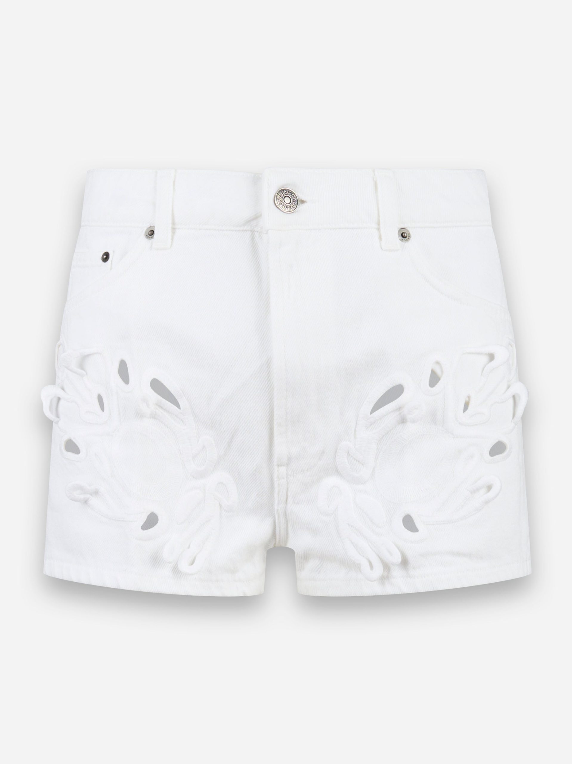 Shorts Evie con ricamo Bianco